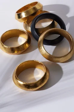 Natori Bracelets-Acacia Wooden Bangle Set
