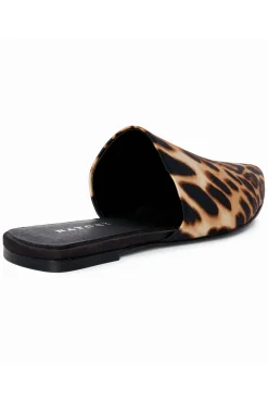 Natori Slides-Adore Luxe Leopard Satin Slide