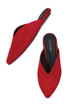 Natori Slides-Amour Suede Slide