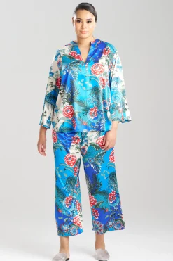 Natori Plus Sizes|Pajama Sets-Andalusia Satin PJ