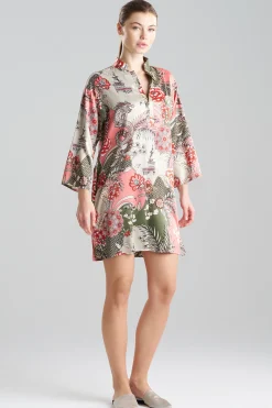 Natori Sleepshirts-Andalusia Satin Sleepshirt