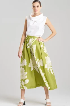 Natori Pants, Skirts & Shorts-Andora Printed Cotton Poplin Maxi Skirt