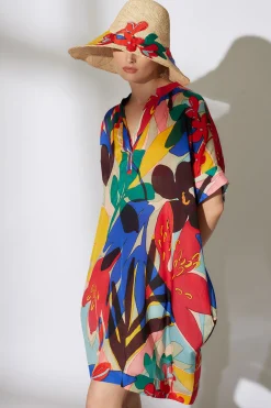 Natori Hats-Antibes Embroidered Raffia Hat