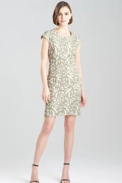 Natori Dresses-Art Nouveau Scroll Shift Dress