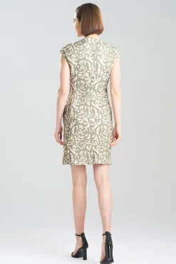 Natori Dresses-Art Nouveau Scroll Shift Dress