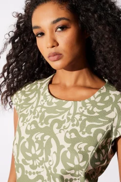 Natori Dresses-Art Nouveau Scroll Shift Dress