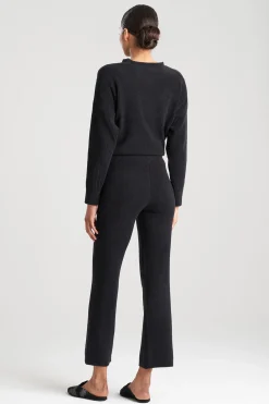 Natori Pajama Bottoms-Aura Solid Straight Leg Pants