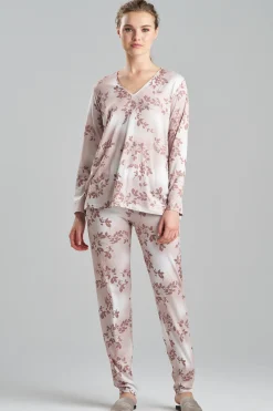 Natori Pajama Sets-Balsam Cozy Knit V-Neck PJ