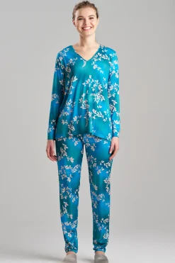 Natori Pajama Sets-Balsam Cozy Knit V-Neck PJ
