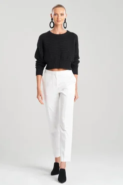 Natori Tops, Shirts & Tunics-Beijing Textured Knit Crop Pullover Top