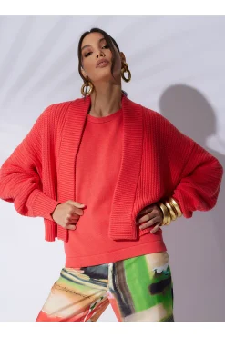Natori Knitwear-Beijing Textured Knit Crop Cardigan