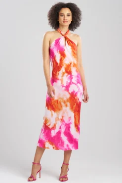 Natori Dresses|Gowns-Biarritz Halter Silk Gown