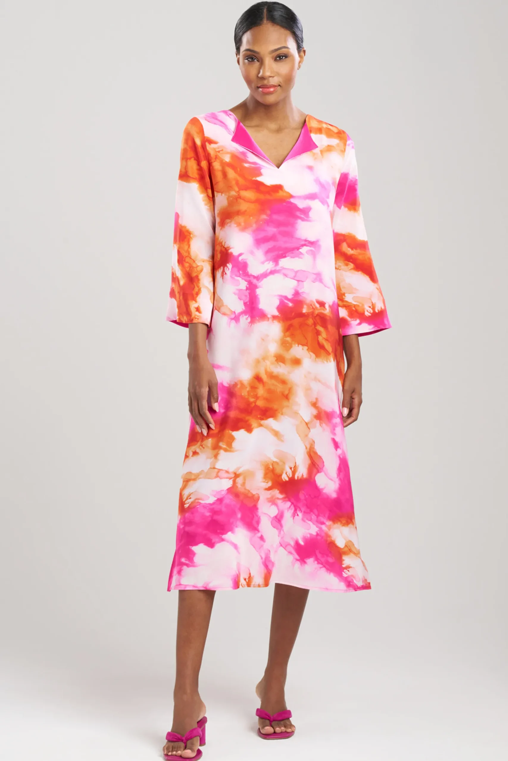 Natori Caftan Dresses-Biarritz Silk Caftan
