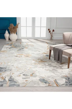 Natori Rugs-Bliss- Abstract Floral Neautrals Rug