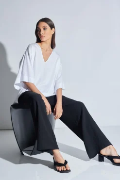 Natori Spa & Wellness|Lounge Tops-Bliss Essentials V-Neck Top