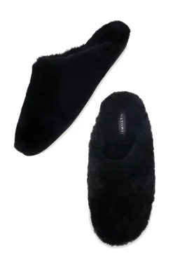 Natori Slides|Slippers-Bliss Genuine Shearling Slide