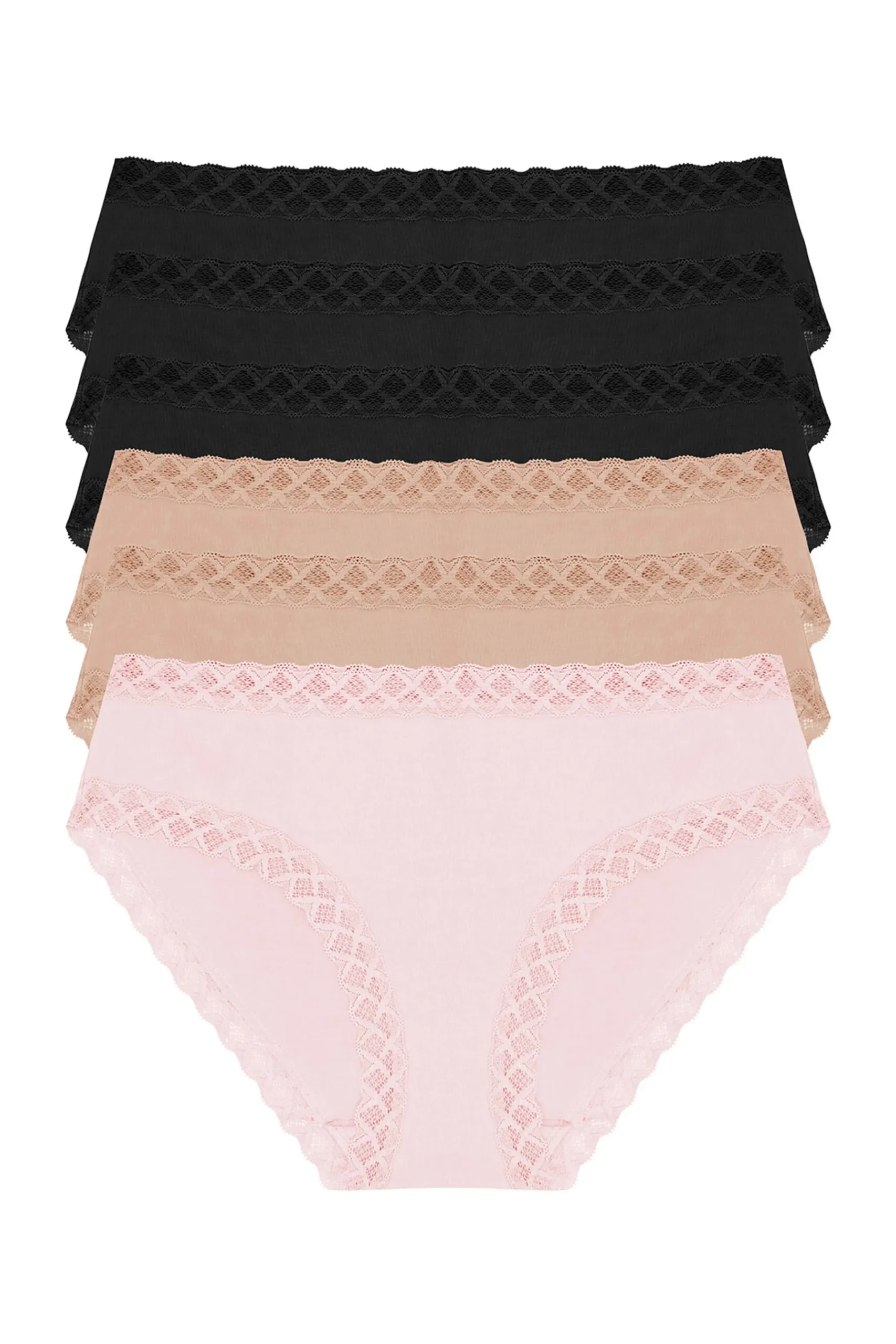 Natori Briefs-Bliss Girl Brief 6-Pack