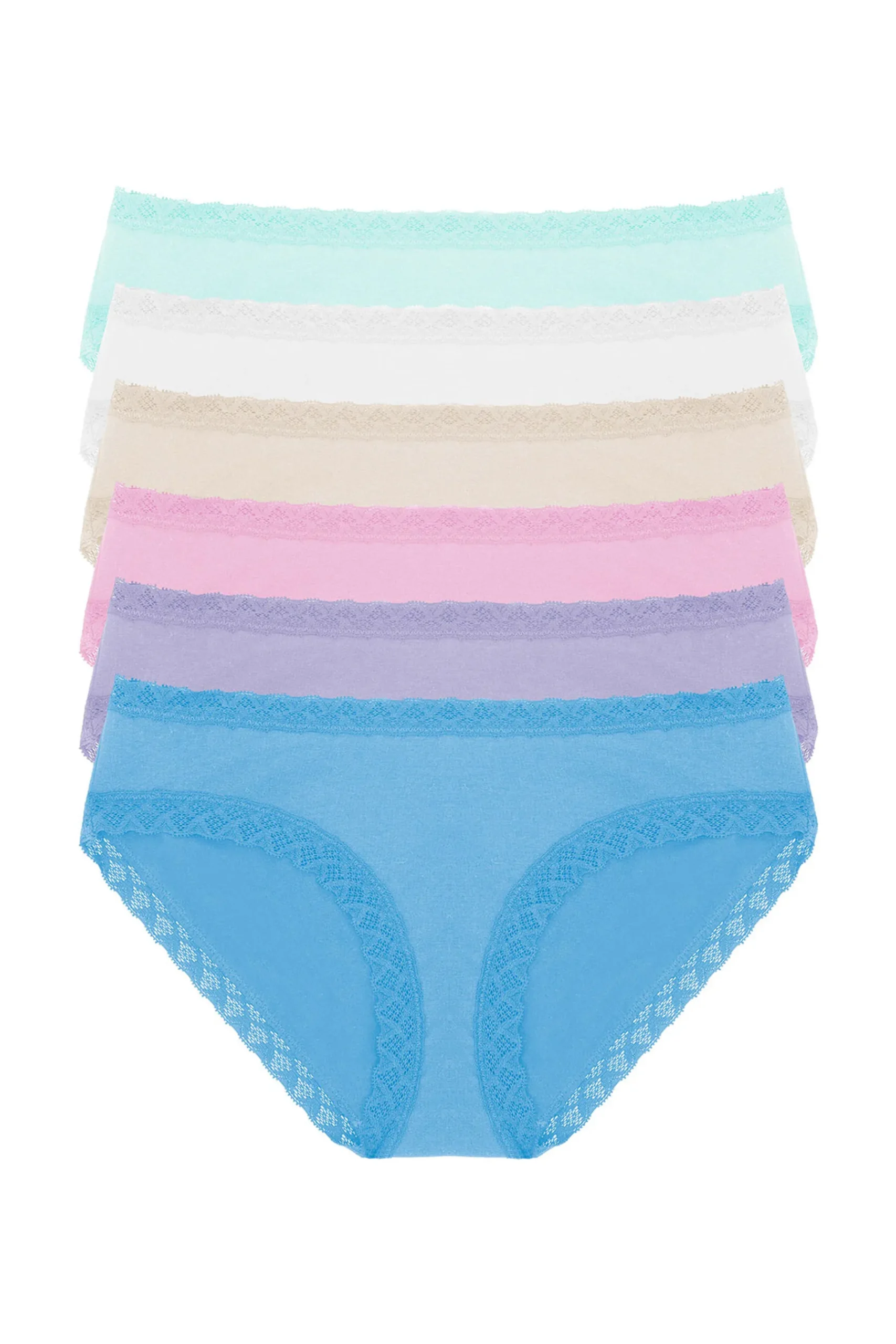 Natori Briefs-Bliss Girl Brief 6-Pack