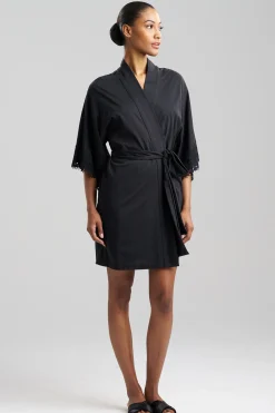 Natori Robes & Kimonos|Bridesmaid Pajamas & Robes-Bliss Harmony Lace Applique Wrap