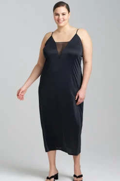 Natori Plus Sizes|Gowns-Body Doubles Mesh Gown