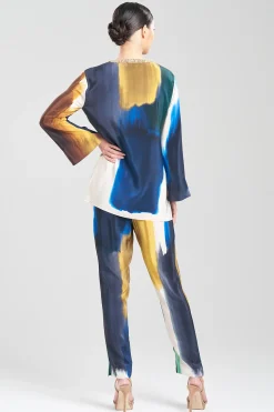 Natori Tops, Shirts & Tunics-Bohol Embellished Silk Tunic Top