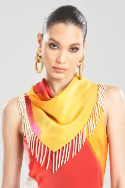 Natori Scarves & Shawls-Bohol Fringe Silk Scraf