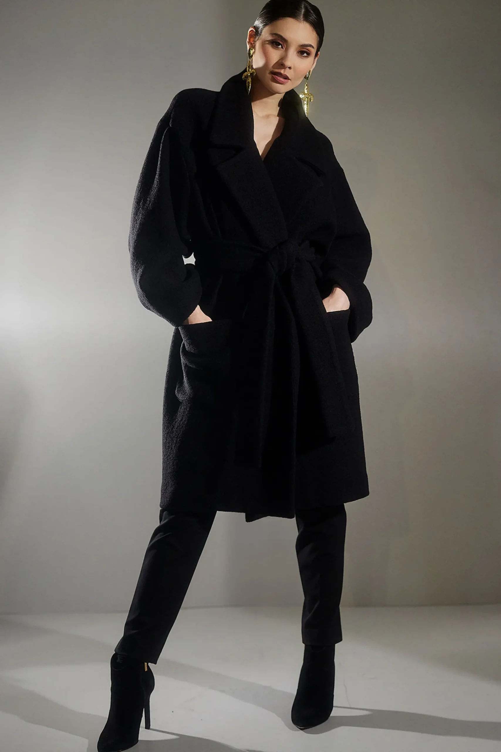 Natori Jackets & Outerwear-Boiled Wool Coat