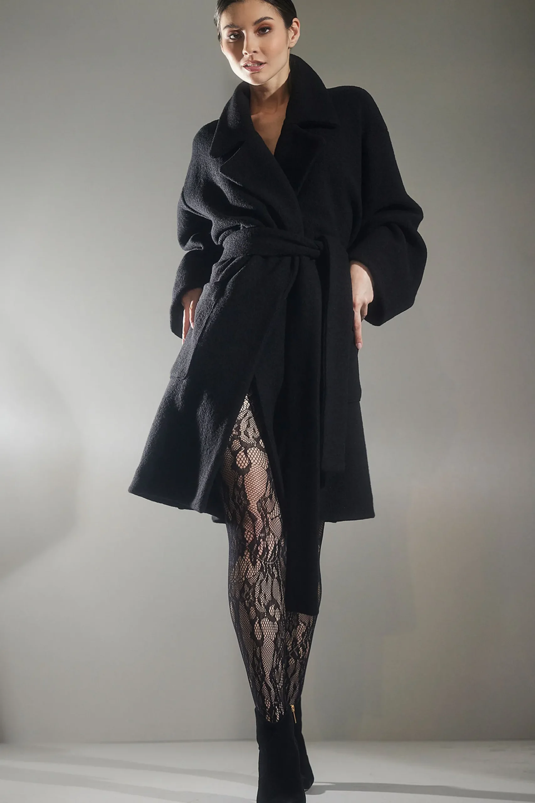 Natori Jackets & Outerwear-Boiled Wool Coat