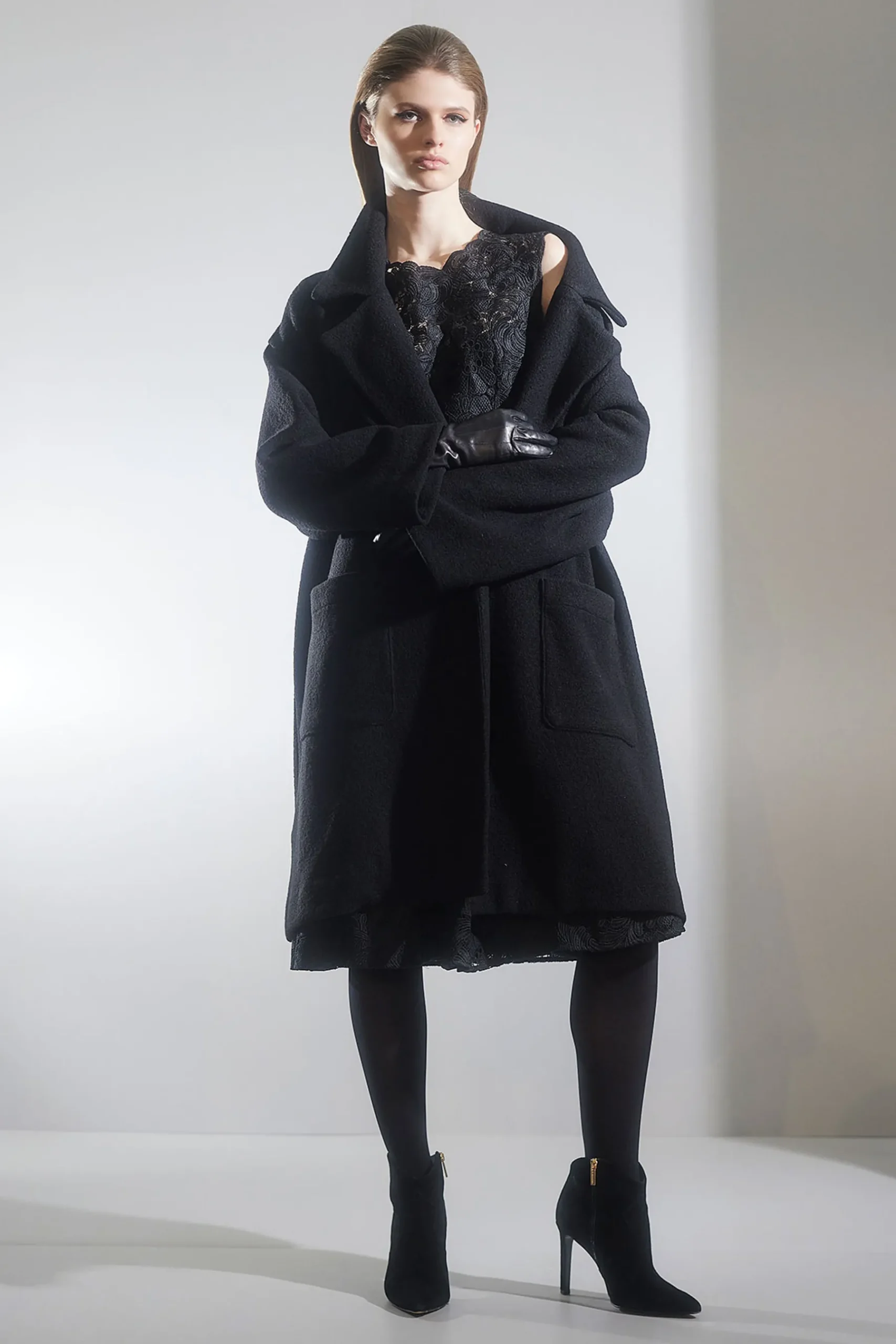 Natori Jackets & Outerwear-Boiled Wool Coat