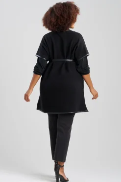 Natori Jackets & Outerwear-Boiled Wool Poncho Wrap