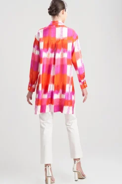 Natori Tops, Shirts & Tunics-Boro-Cotton Silk Oversized Shirt