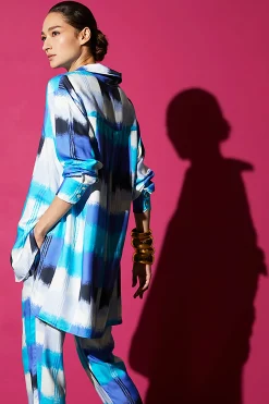 Natori Tops, Shirts & Tunics-Boro-Cotton Silk Oversized Shirt