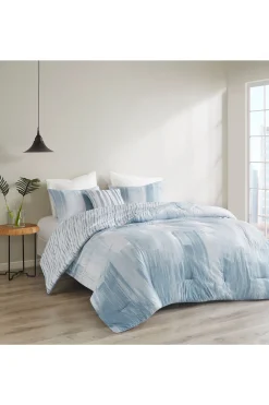 Natori Bedding-Brushstroke 4 Piece Comforter Mini Set