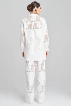 Natori Bridal Shower Outfits|Plus Sizes-Calado Embroidery Cotton Pants