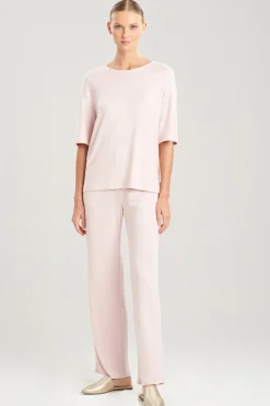 Natori Pajama Tops|Lounge Tops-Calm Short Sleeve Top