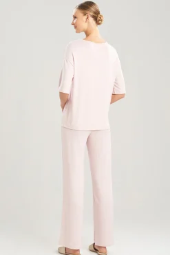 Natori Pajama Tops|Lounge Tops-Calm Short Sleeve Top