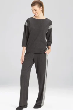 Natori Tops|Athleisure-Chi 3/4 Sleeve Top