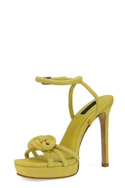Natori Pumps-Chizu Suede Knotted Bow Platform Heel