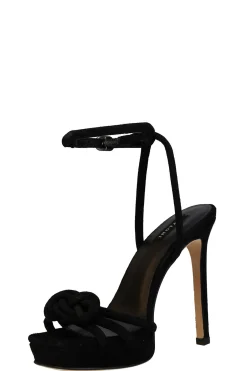 Natori Pumps-Chizu Suede Knotted Bow Platform Heel