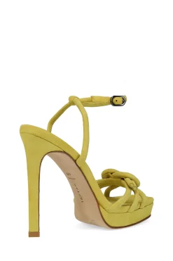 Natori Pumps-Chizu Suede Knotted Bow Platform Heel
