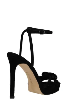 Natori Pumps-Chizu Suede Knotted Bow Platform Heel