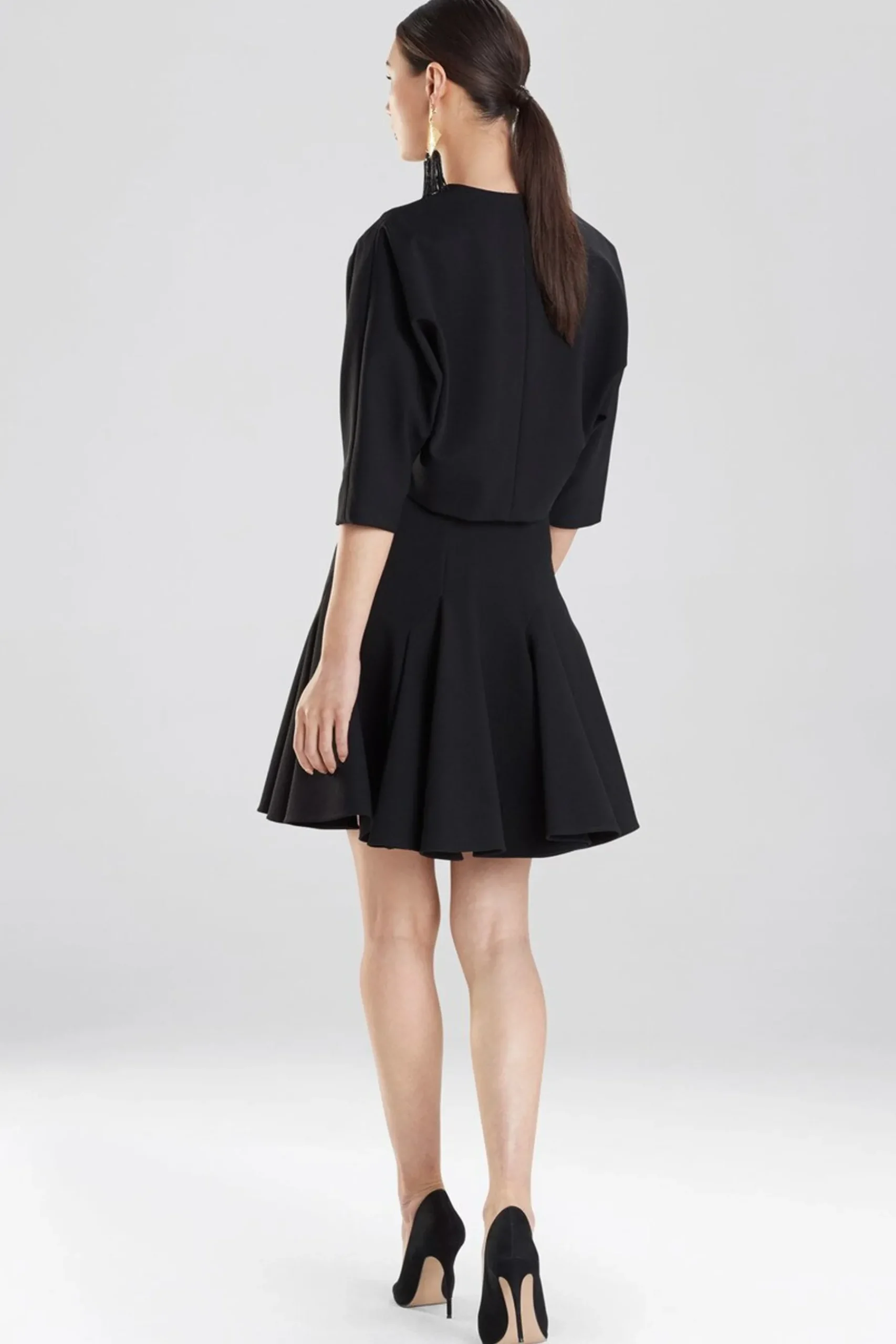 Natori Jackets & Outerwear-Compact Knit Cropped Jacket