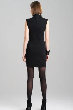 Natori Dresses-Compact Knit Sheath Dress