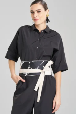 Natori Belts-Cote D'Azur Cotton Chino Obi Belt