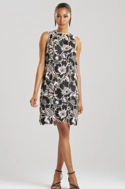Natori Dresses-Cote D'Azur Embroidered Lace Shift Dress