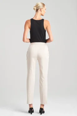 Natori Essentials|Plus Sizes-Cotton Chino Ankle Pants