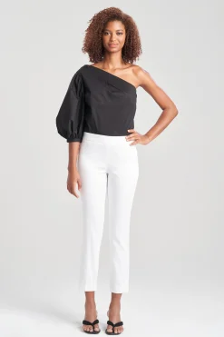 Natori Essentials|Plus Sizes-Cotton Chino Ankle Pants