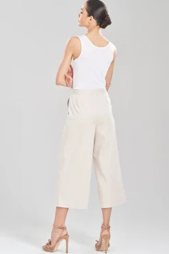 Natori Essentials|Pants, Skirts & Shorts-Cotton Chino Cropped Pants