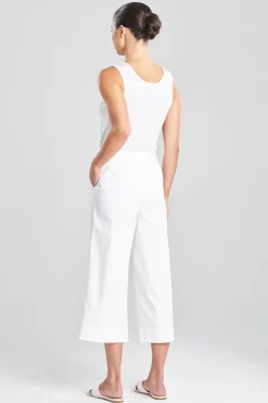 Natori Essentials|Pants, Skirts & Shorts-Cotton Chino Cropped Pants