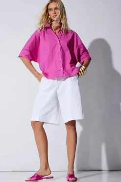 Natori Bridal Shower Outfits|Plus Sizes-Cotton Chino Shorts